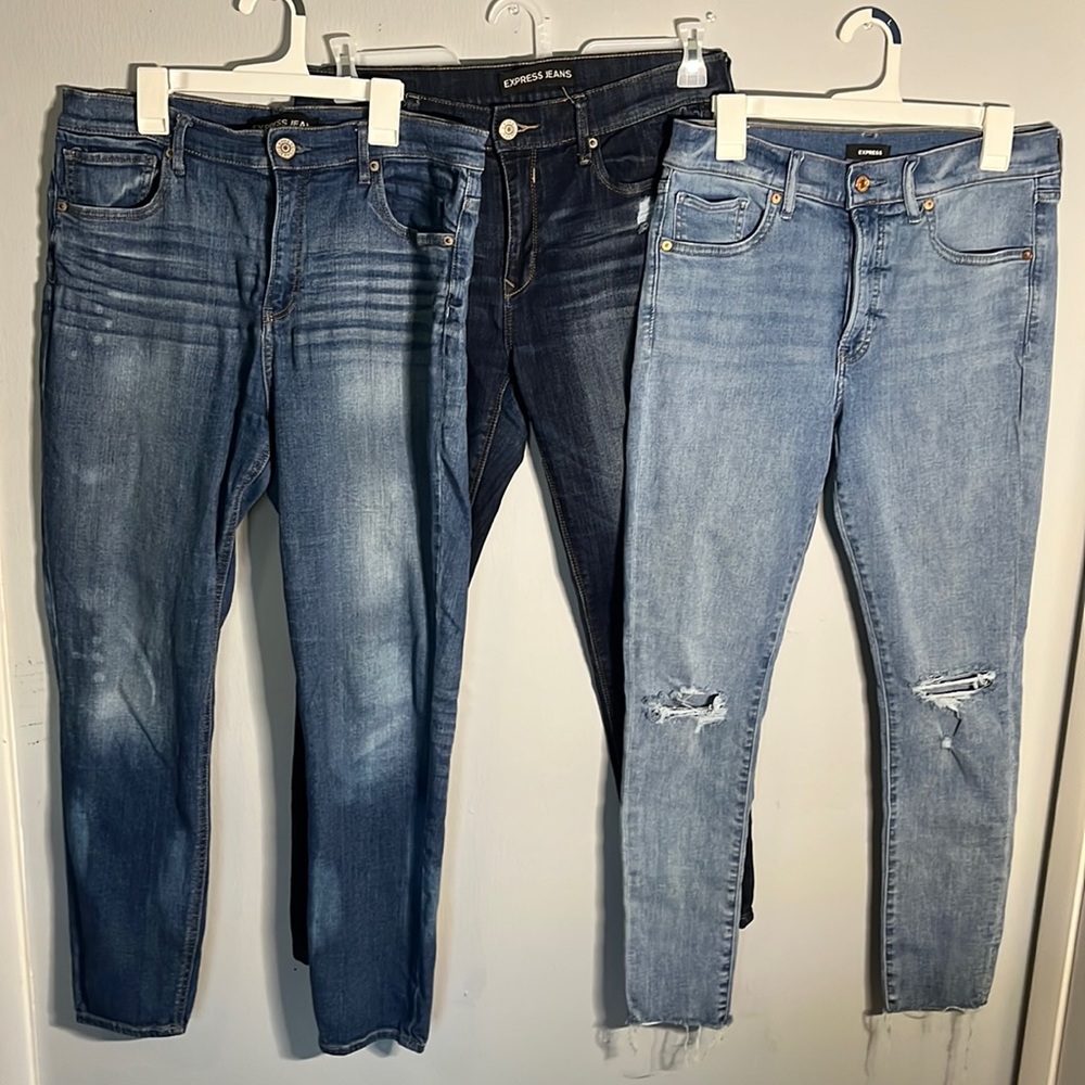 Lot of 3 pair of Express Skinny jeans